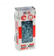 Саморезы универсальные 50х4,0 мм (200 шт) оцинкованные - коробка с окном ( 0,538 кг)  102184  Tech-KREP