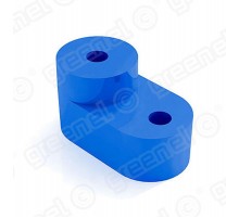 Изолятор угловой для нулевой шины СИНИЙ (100/1500шт)  GE60020-08  GREENEL