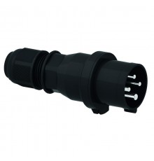 Вилка кабельная 16A 4p 400V 6h IP44 черная I 210916-Bals I Bals