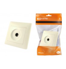 Розетка телевизионная простая (0-2400МГц, "мама") сл. кость "Лама"   SQ1815-0117  TDM