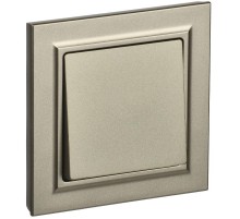 BRITE Выключатель 1-клавишный 10А в сборе ВСР10-1-0-БрШ шампань  BR-V10-0-10-K37-F  IEK