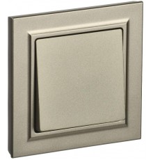 BRITE Выключатель 1-клавишный 10А в сборе ВСР10-1-0-БрШ шампань  BR-V10-0-10-K37-F  IEK