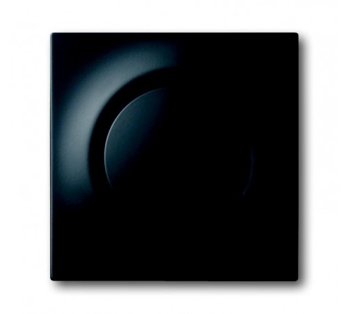 Плата центральная (накладка) с ручкой и лампой для поворотного светорегулятора, серия impuls, цвет чёрный бархат  6599-0-2974   2CKA006599A2974  AB