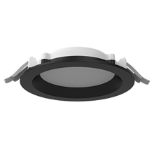 Светильник светодиодный ДВО VARTON DL-01 Pro 160 мм 25Вт 4000K круглый 176x51 мм IP65/40 RAL9005 черный муар опал  V1-RF-90183-10000-6502540  VARTON