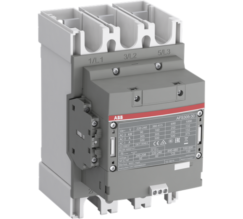 Контактор AFS305-30-12-34 для систем безопасности, с универсальной катушкой управления 250-500В AC/DC с интерфейсом для подключения ПЛК  1SFL587082R3