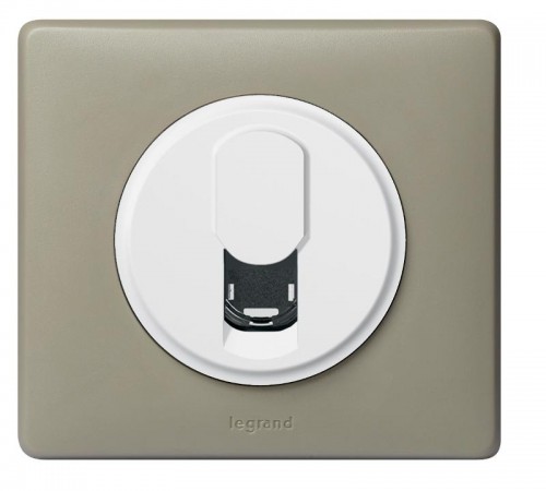 Celiane Белый Накладка ТЛФ 1-ой розетки  068237  Legrand