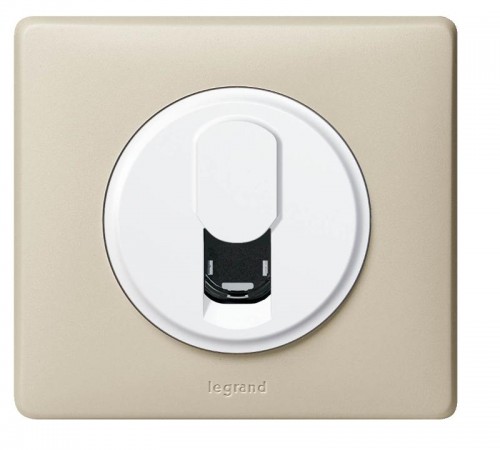 Celiane Белый Накладка ТЛФ 1-ой розетки  068237  Legrand
