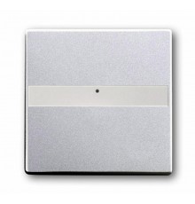 Клав. с полем для надписи, со световодом, для выкл./перекл./кнопок, серия solo/future, цвет серебр.-алюм.  1731-0-1948   2CKA001731A1948  ABB