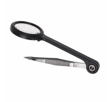 Лупа ручная с пинцетом 8х  12-0411  REXANT