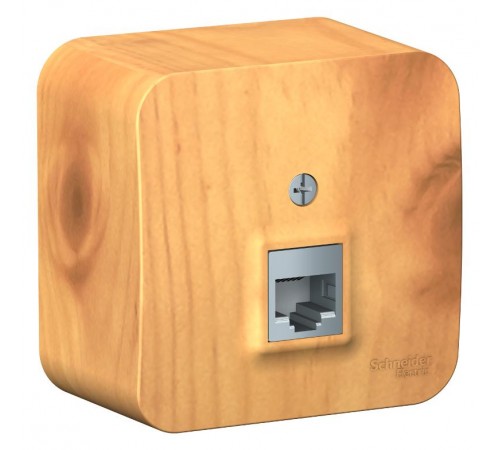 Blanca Ясень О/У с изолирующей пластиной Ясень Розетка телефонная RJ11  BLNIA011005  SE