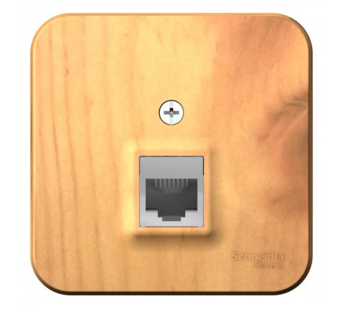 Blanca Ясень О/У с изолирующей пластиной Ясень Розетка телефонная RJ11  BLNIA011005  SE