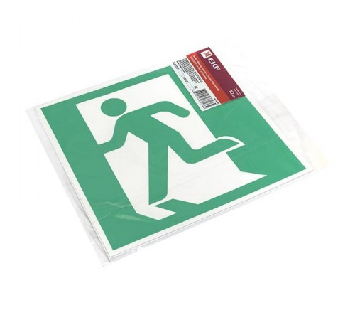 Знак "Выход здесь" (левосторонний) 200х200мм PROxima  an-5-01  EKF