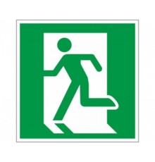 Знак "Выход здесь" (левосторонний) 200х200мм PROxima  an-5-01  EKF