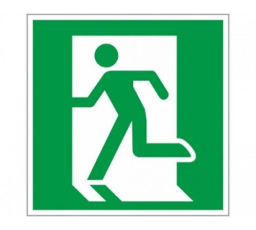 Знак "Выход здесь" (левосторонний) 200х200мм PROxima  an-5-01  EKF