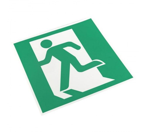 Знак "Выход здесь" (левосторонний) 200х200мм PROxima  an-5-01  EKF