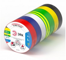 Набор изолент ЭРА SET-7 ПВХ цветная 15мм х 5м (упаковка 7 шт)  Б0062937  ЭРА