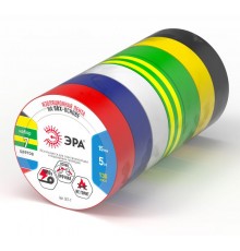 Набор изолент ЭРА SET-7 ПВХ цветная 15мм х 5м (упаковка 7 шт)  Б0062937  ЭРА