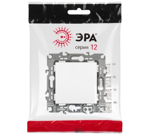 Переключатель перекрестный ЭРА Серия 12 12-1108-01М , 10АХ-250В, белый матовый   Б0065667  ЭРА