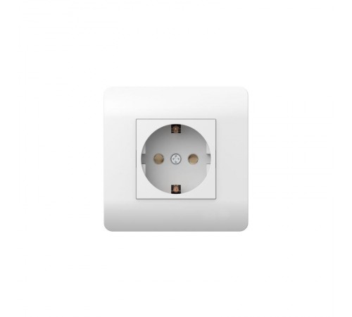 Розетка с/з со шторками, 16А, белый(NEW3-E)  431534  CHINT