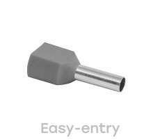 Наконечник штыревой втулочный изолированный НШвИ(2) 4-12 (50шт.) EKF PROxima  nhvi2-4.0-12  EKF