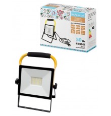 Прожектор светодиодный СДО-04-050Н-П (переносной) 50 Вт, 6500 К, IP65, черный, Народный  SQ0336-0201  TDM