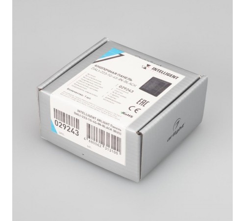 INTELLIGENT ARLIGHT Панель DALI-223-1G-4S-IN-BLACK (BUS)  029243  Arlight