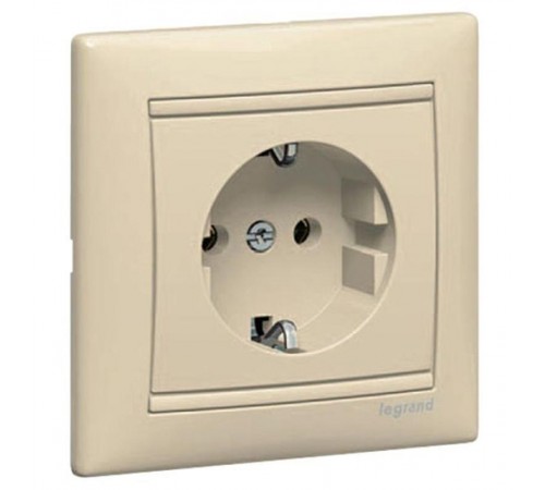 Valena Сл. кость Розетка 1-ая с/з литая  774323  Legrand