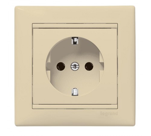 Valena Сл. кость Розетка 1-ая с/з литая  774323  Legrand