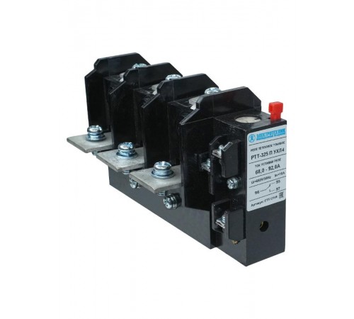 РТТ-325 П УХЛ4, 80А, 68,0 - 92,0А, 660В/50Гц, 1з+1р, ручной возврат, IP00, реле электротепловое токовое (ЭТ)  ET512149  Электротехник
