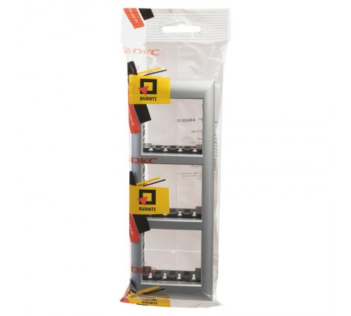 Рамка-суппорт "Avanti" для "In-liner Front",  серебристый металлик, 6модулей  4404916  DKC