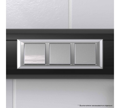 Рамка-суппорт "Avanti" для "In-liner Front",  серебристый металлик, 6модулей  4404916  DKC