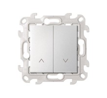 Выключатель жалюзи 10A 250В цвета алюминий S24 Harmonie  2410331-033  Simon
