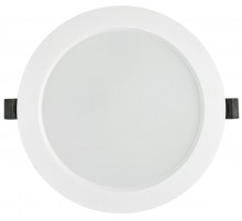 Светильник светодиодный встраиваемый ДВО 1614 белый круг 20Вт 6500К IP20  LDVO0-1614-20-6500-K01   LDVO0-1614-20-6500-K01  IEK