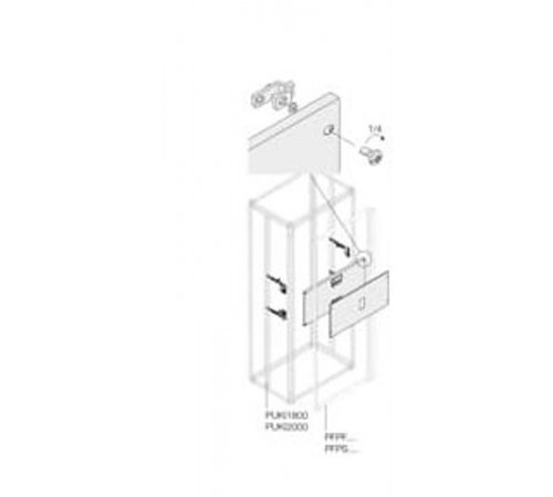 Ком-кт верт.3хT5 3P выкат.(630A) W=600мм1STQ001441B0000  ABB