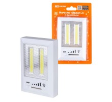 Ночник "Идеал 2", 3 Вт, 4хААА, диммер, магнит,  SQ0357-0126  TDM