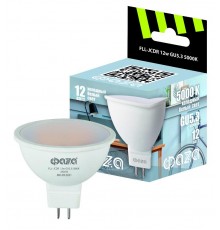 Лампа светодиодная FLL- JCDR 12w GU5.3 5000K 175/50 ФАZA  .5038714  ФАZА