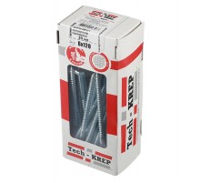 Болт DIN 571 сантехнический оцинк 6х120 (30 шт) - коробка с ок. Tech-Kr ( 0,604 кг)  126553  Tech-KREP