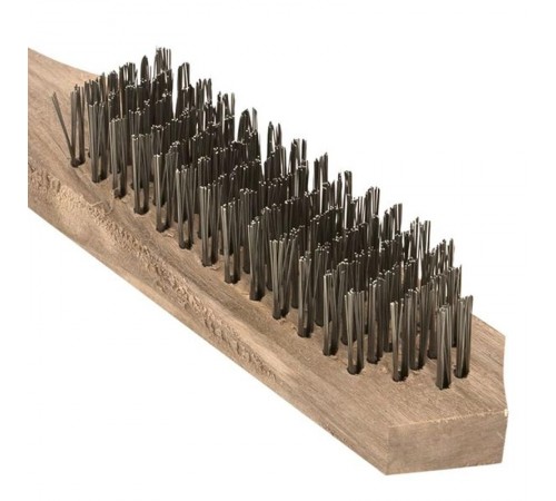 Кордщетка стальная, деревянная ручка, 5 рядная Master wbs-wd-5-mas  EKF