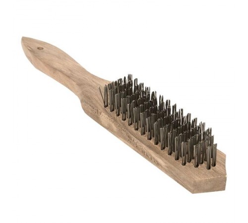 Кордщетка стальная, деревянная ручка, 5 рядная Master wbs-wd-5-mas  EKF