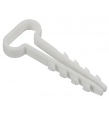 Дюбель-хомут 14х6мм плоск. каб. нейл. белый (100шт) GENERICA  UDH14-14-06-100-K01-G  GENERICA