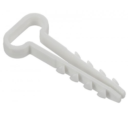 Дюбель-хомут 14х6мм плоск. каб. нейл. белый (100шт) GENERICA  UDH14-14-06-100-K01-G  GENERICA