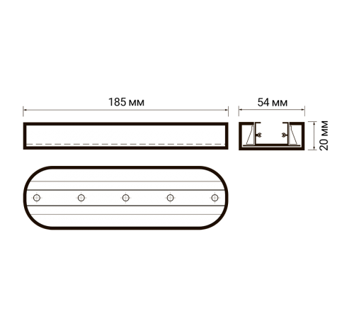 Стационарное крепление для трекового светильника PTR T2- WH  .5016866  Jazzway
