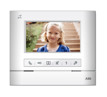 Абонентское устройство 4,3, классик, с индукционной петлёй, белый матовый  2TMA070020W0061  ABB