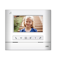 Абонентское устройство 4,3, классик, с индукционной петлёй, белый матовый  2TMA070020W0061  ABB