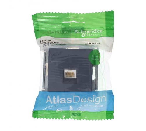 AtlasDesign Грифель Розетка компьютерная RJ45, механизм  ATN000783  SE