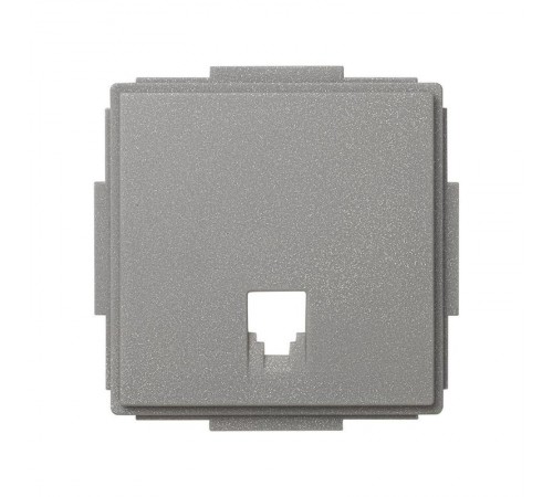 Simon 27 Накладка на розетку телефонную (механизм S27), IP44, IK07, Scudo, серый  2705062-063  Simon