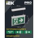 Светильник аварийного освещения светодиодный ССА3002 подвесной 3Вт двусторонний, сменный, БАП на 3 ч  LSSA0-3002-3-20-K03  IEK