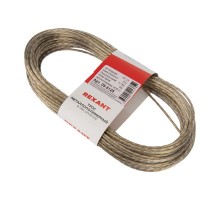 Трос стальной в ПВХ оплетке d=2,5 мм, прозрачный ( моток 20 м)  09-5125  REXANT