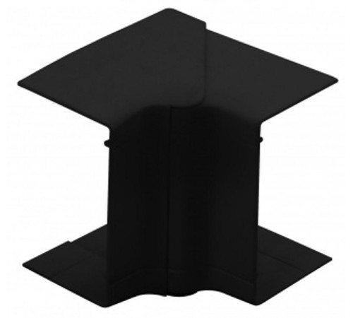 Угол внутренний для РКК-100х60 и 100х40 разводной (черный)  УВН-100х60-Ч  Рувинил