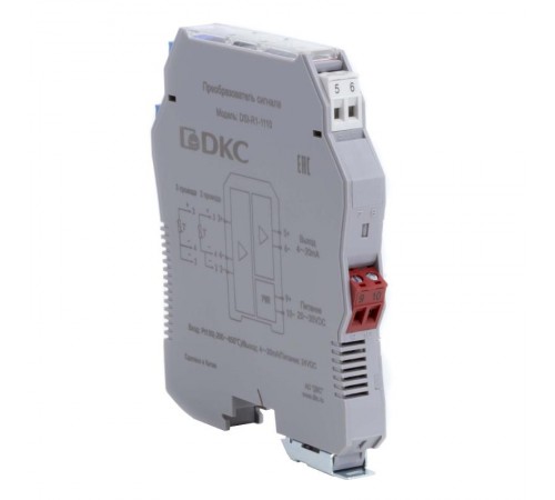 Преобразователь сигнала DSI, 1 вход RTD Pt100, 1 выход 4...20 мА  DSI-R1-1110  DKC